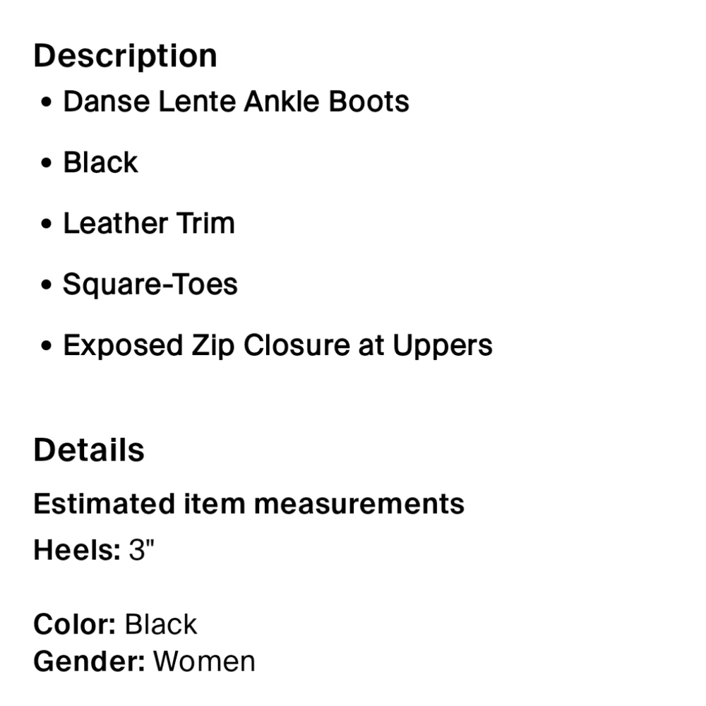 Danse Lente Black Leather & Mesh Ankle Boots — image 6 of 6